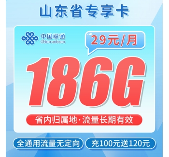 联通琅琊卡29元186G